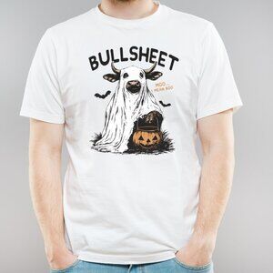 BullSheet Shirt, Funny Halloween Graphics Shirt, Spooky Season Shirt